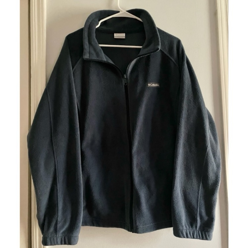 3X Columbia Navy Benton Springs Full-Zip Fleece Jacket